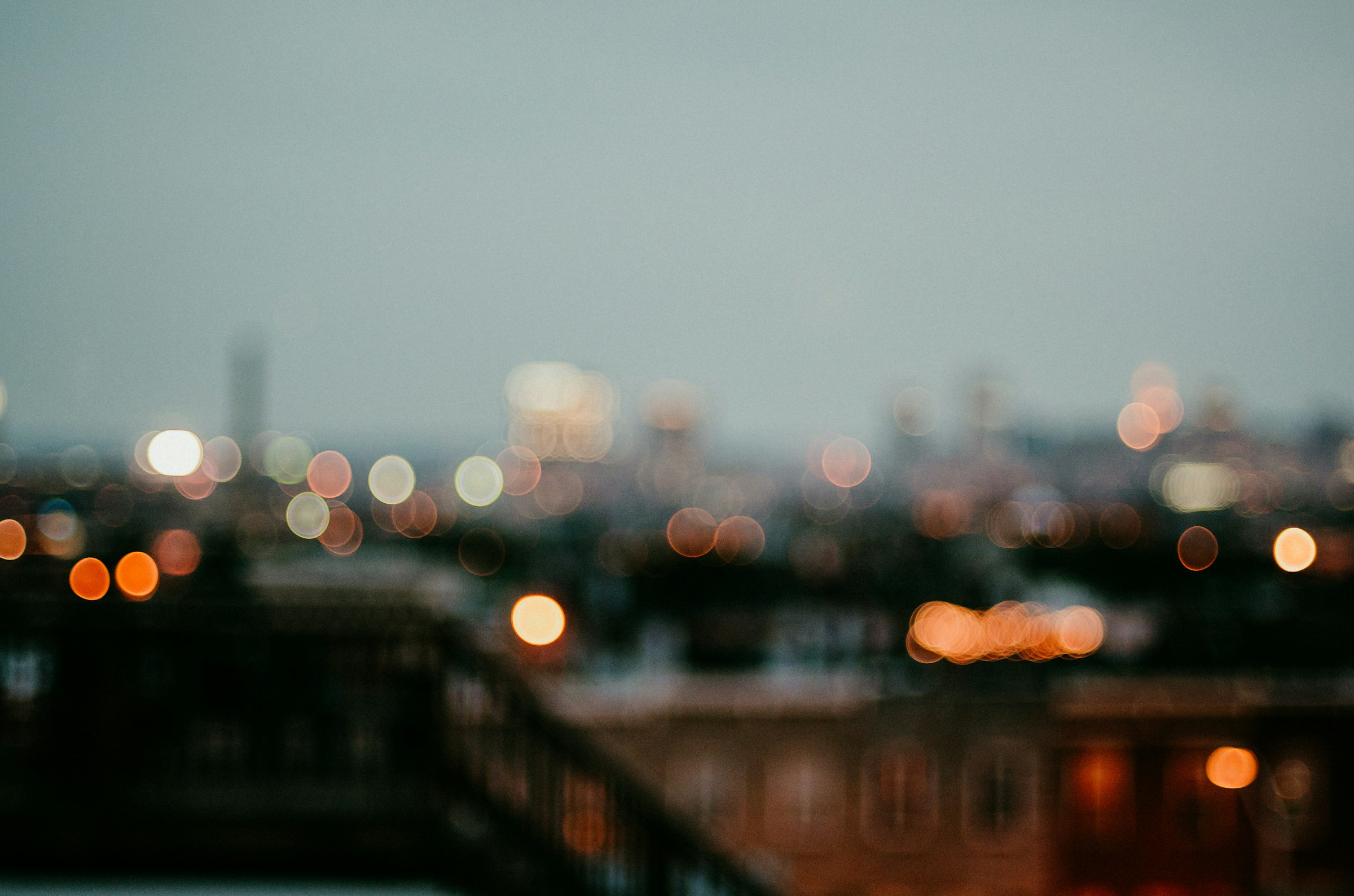 City lights at night